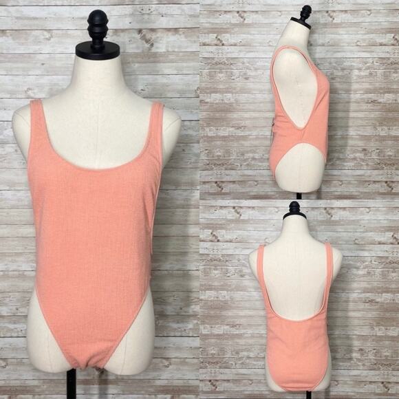 NWT Motel Rocks Goddess Swimsuit Size Peach One Piece Beach Vacay Pool Summer XL - Picture 2 of 11